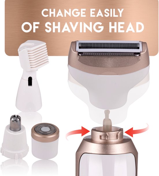Ladyshaver 4-delig 3W