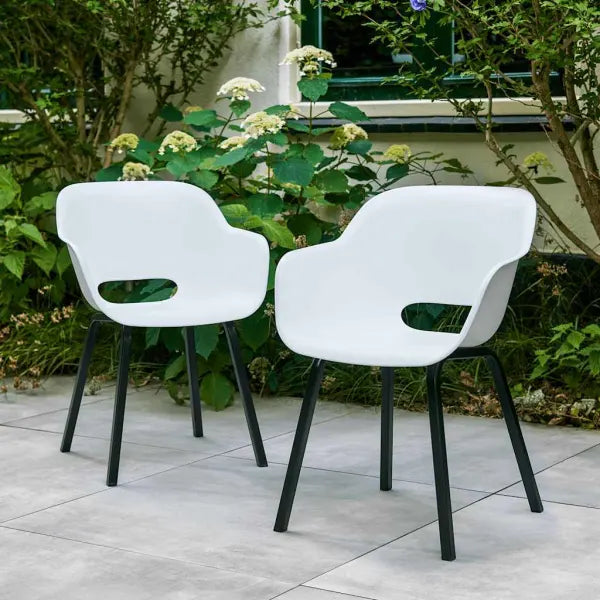 Tuinstoel met Metalen Poten "Noa" 2 stuks