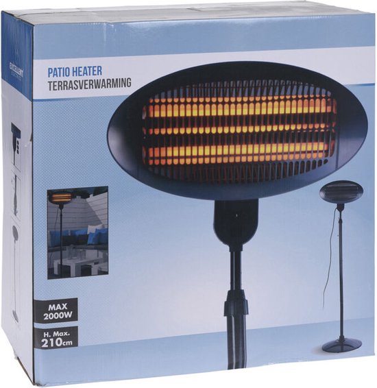 Terrasverwarming staand 2000W