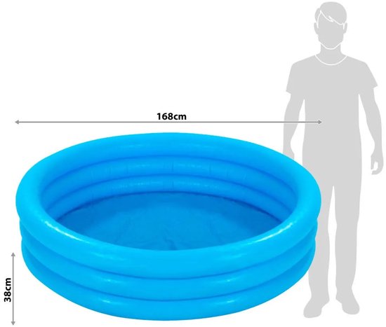 Intex 58446Np Crystal Blue 3-Rings Zwembad 168Cm