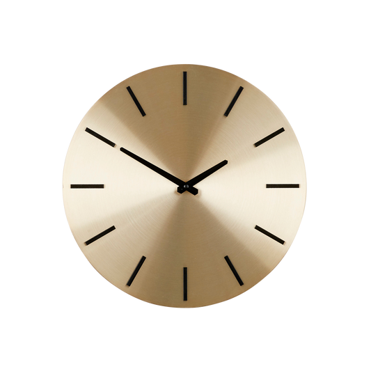 Wandklok - Ø35,5 cm - Goud