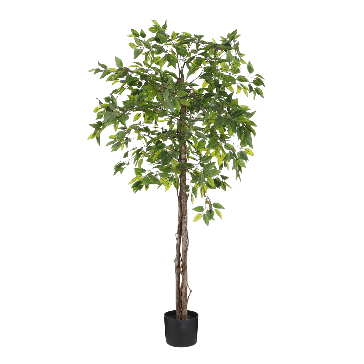 Ficus Kunstplant in Bloempot - H150 x Ø50 cm - Groen