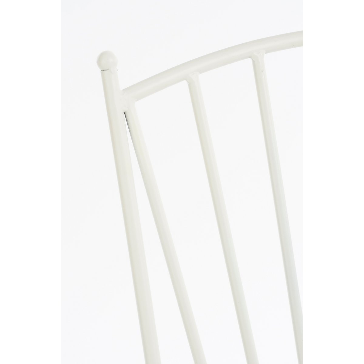 Odile Bistrostoel - L40 x B52 x H88,5 cm - Metaal - Bruin, Wit