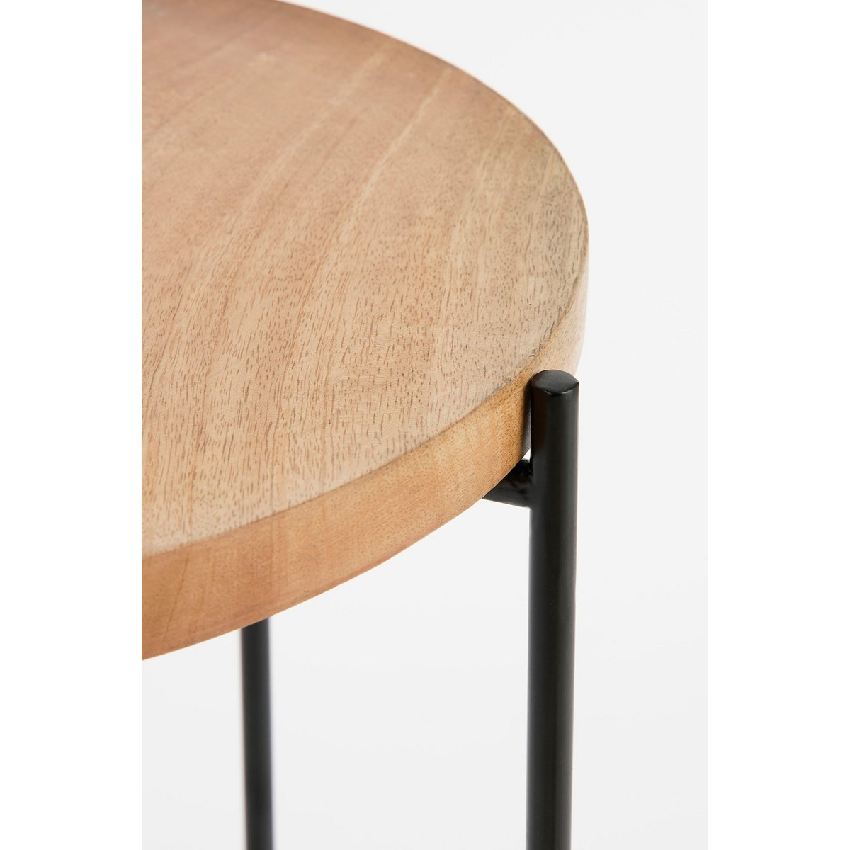 Armando Bijzettafel - H45 x Ø35,5 cm - FSC 100% Mangohout - Bruin