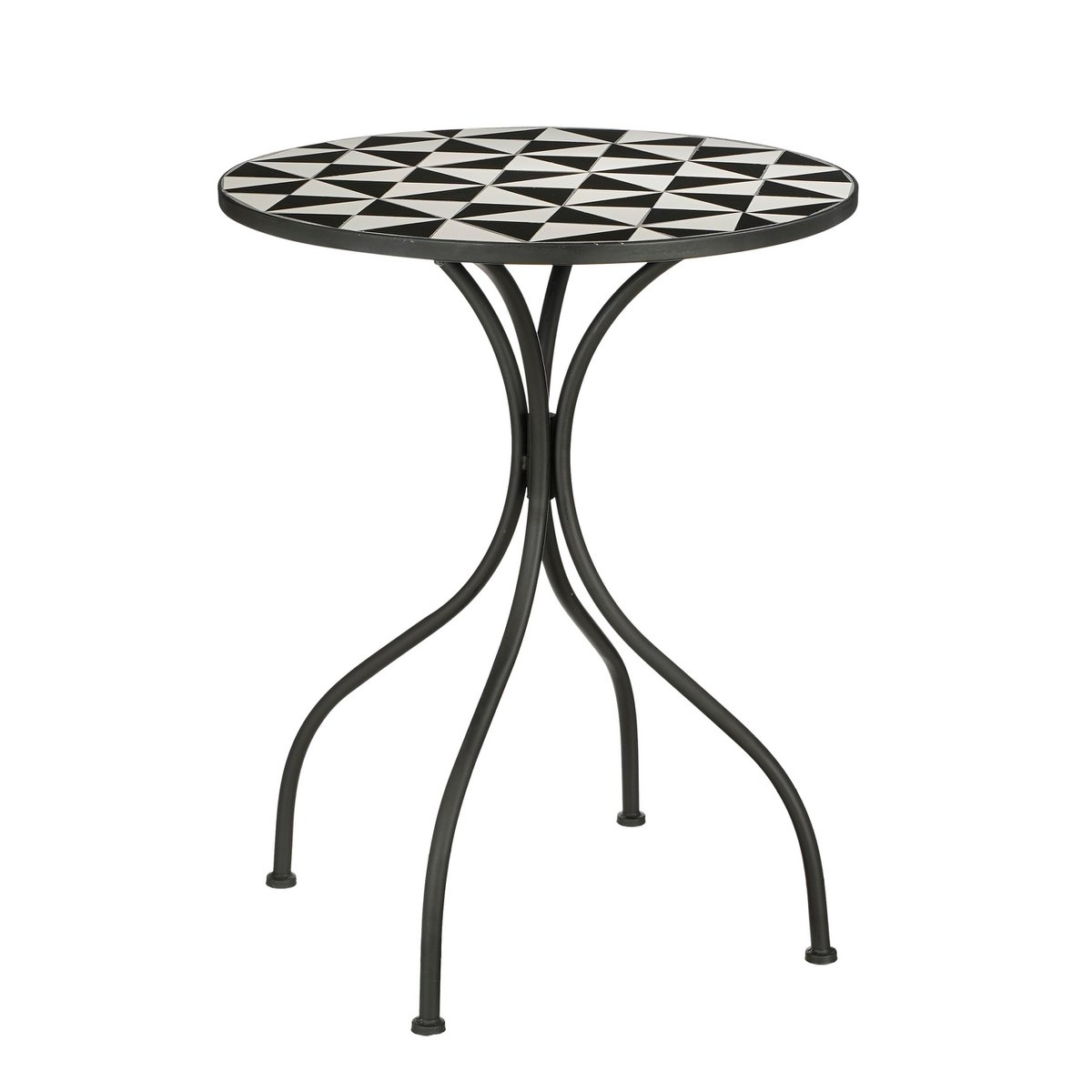 Cambria Bistrotafel voor Buiten - H76 x Ø61 cm - Metaal - Zwart