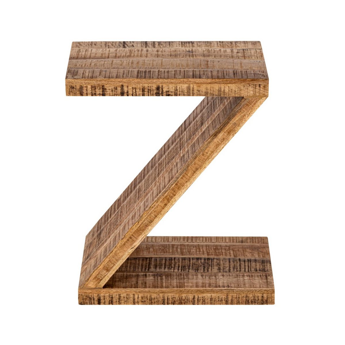 Bijzettafel hout Z-vorm