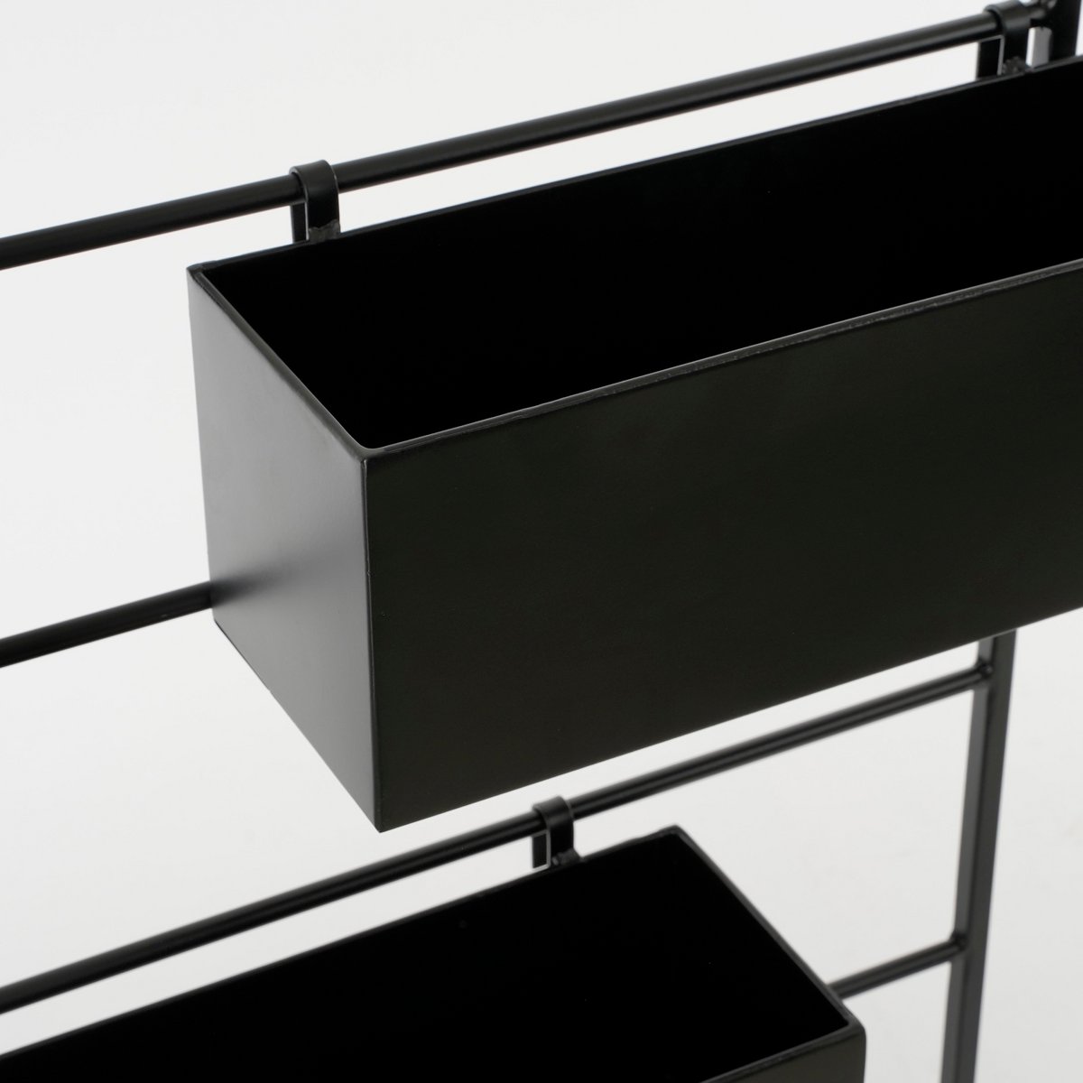 Dani Plantenrek Hangend - L54 x B9,5 x H90 cm - Metaal - Zwart