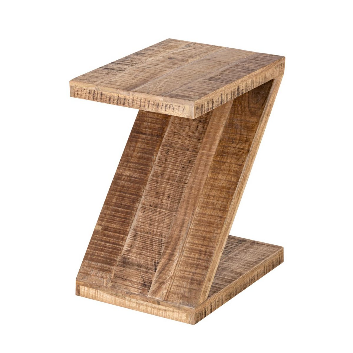 Bijzettafel hout Z-vorm