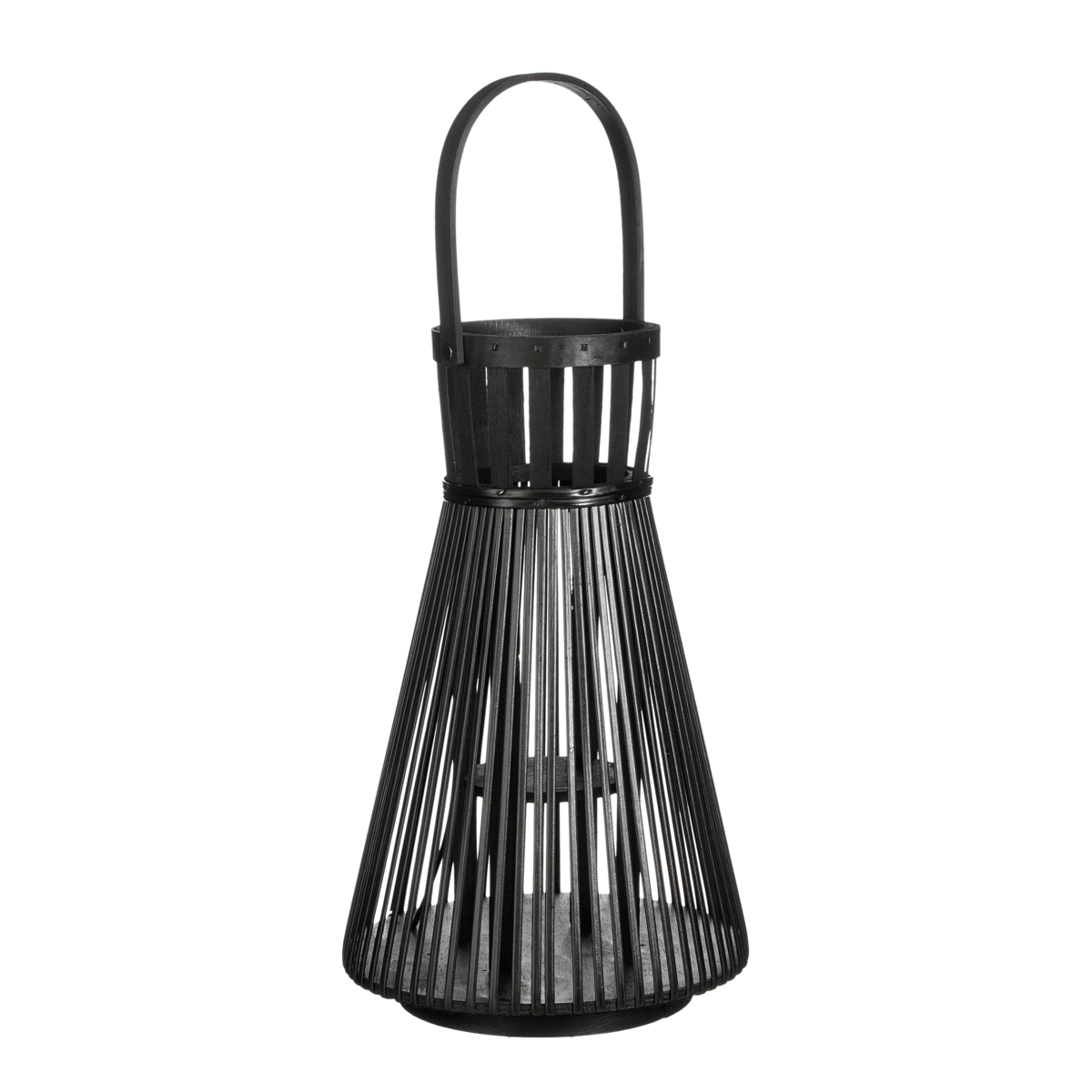 Cosmo Lantaarn - H45 x Ø15 cm - Gerecycled polyester - Zwart