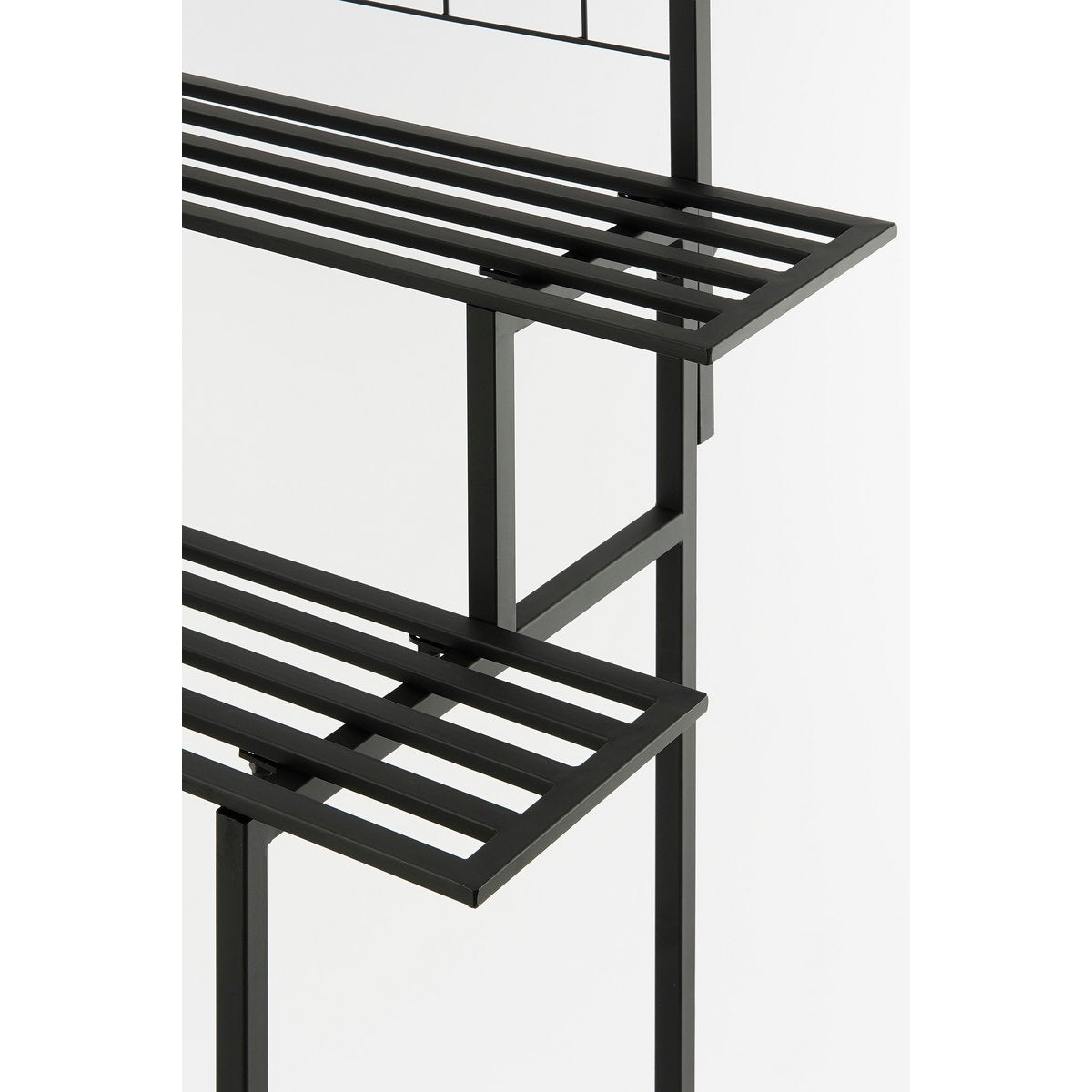 Greenrax Plantenstandaard - L90 x B44 x H190 cm - Metaal - Zwart