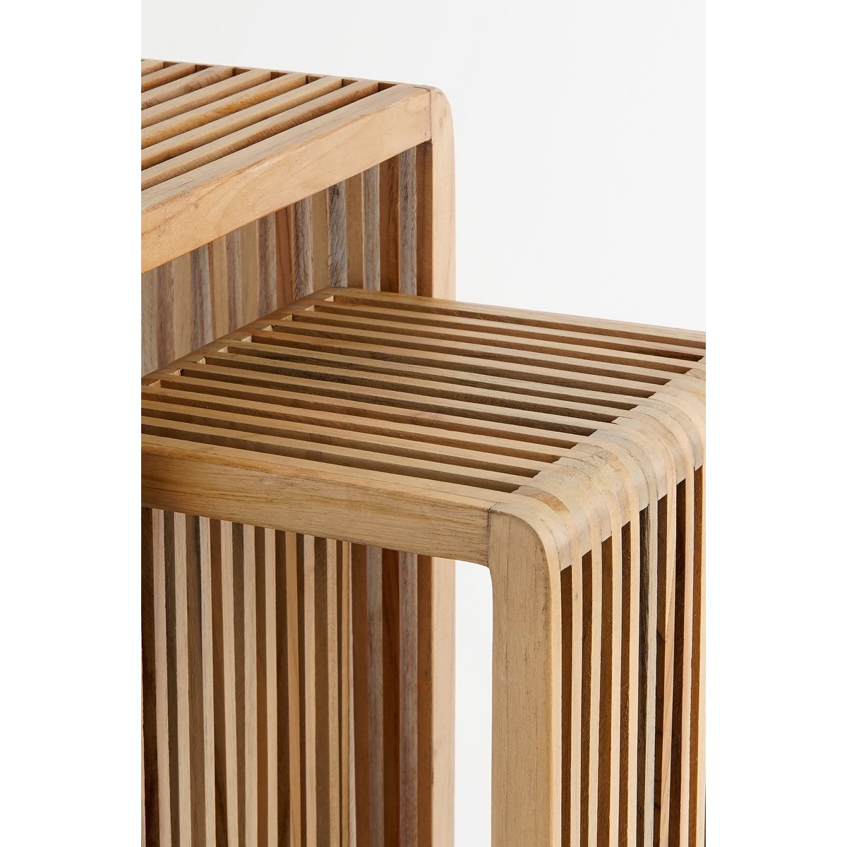 Yonker Plantentafel - Set van 2 - L35 x B25 x H80 cm - Bruin