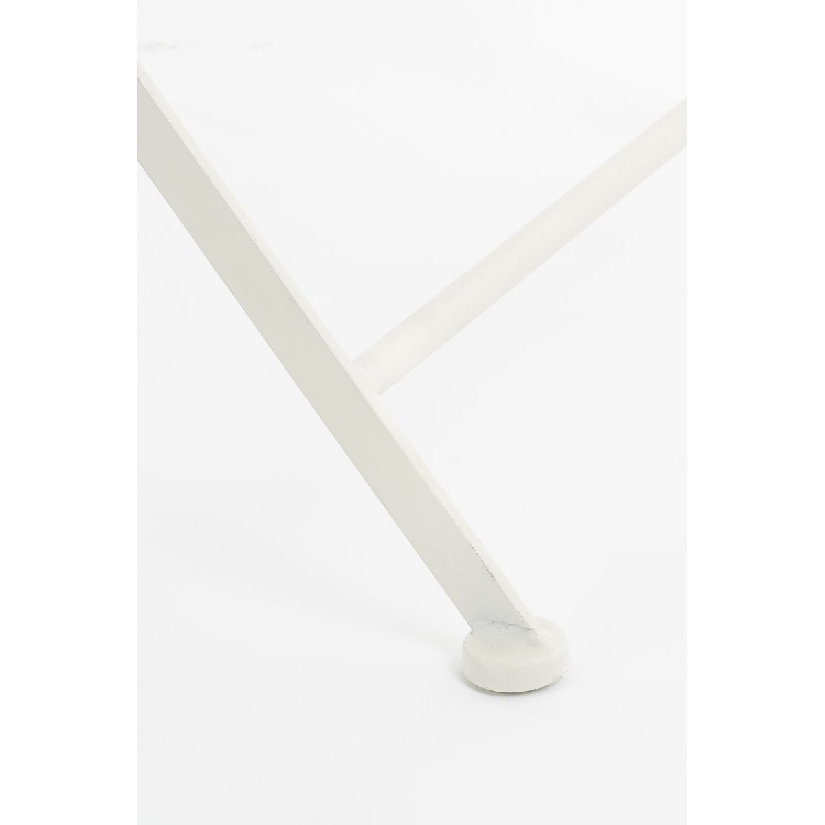 Odile Bistrostoel - L40 x B52 x H88,5 cm - Metaal - Bruin, Wit