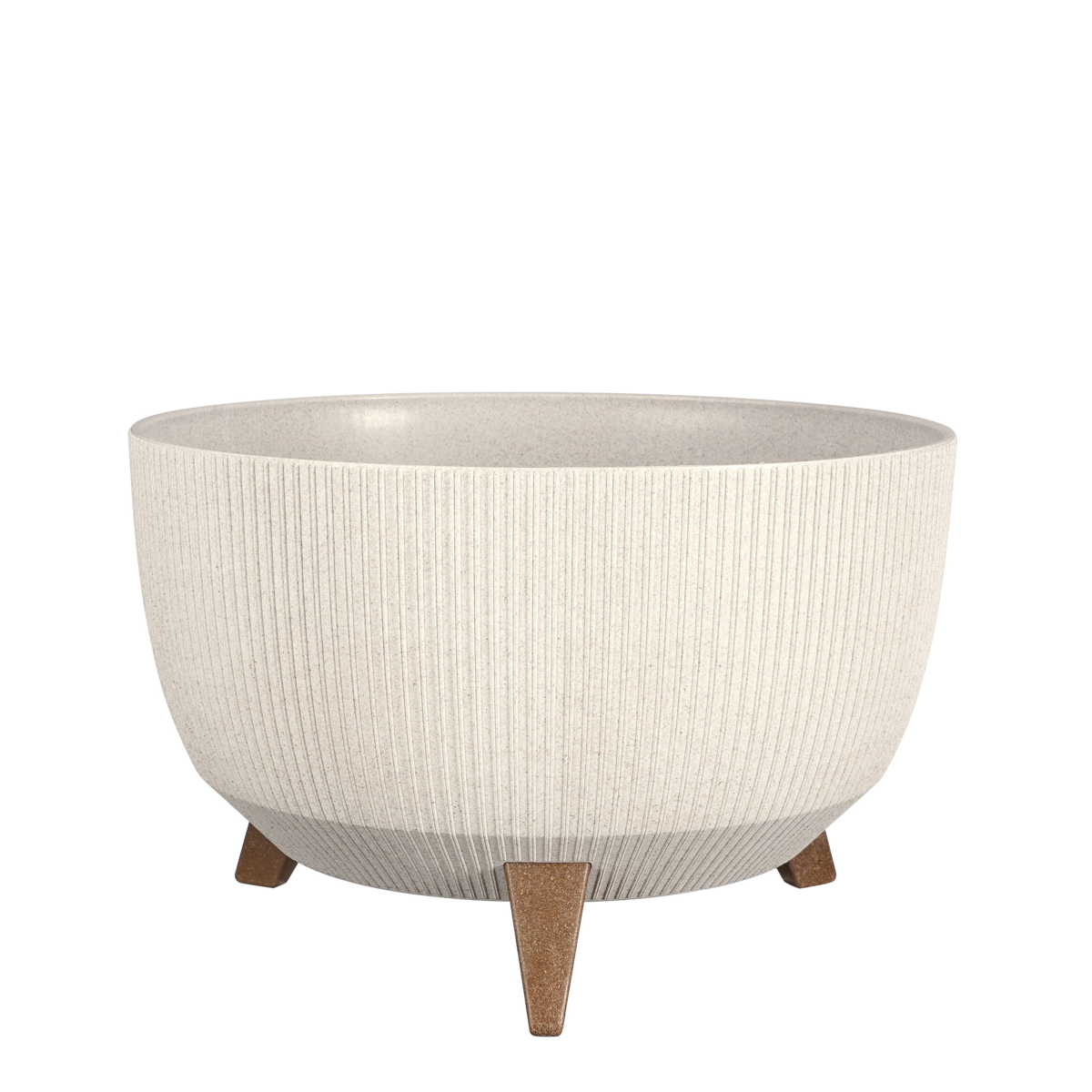 Doppio Bloempot op Poten - H20,5 x Ø40 cm - Polypropyleen - Off White