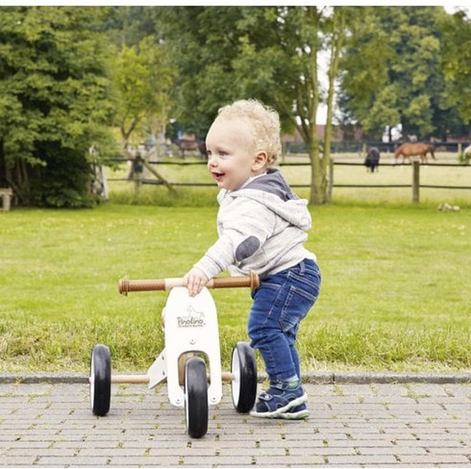 Loopfietsen, babywalkers en driewielers