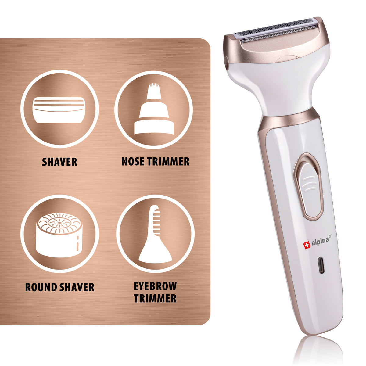 Ladyshaver 4Pc B/O 600Mah 3W