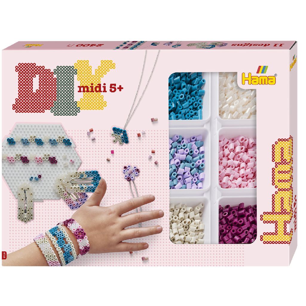 Hama Strijkkralen DIY Midi Sieraden Maken 2400 Stuks