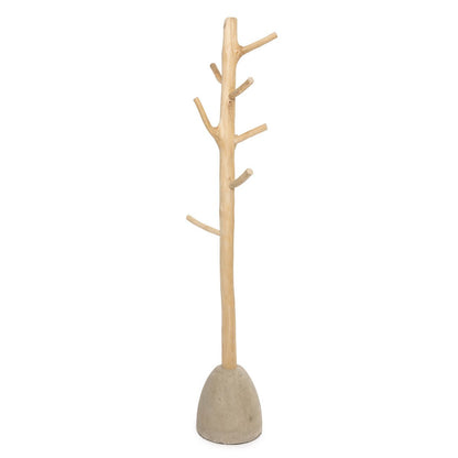 Betonnen kapstok - naturel hout