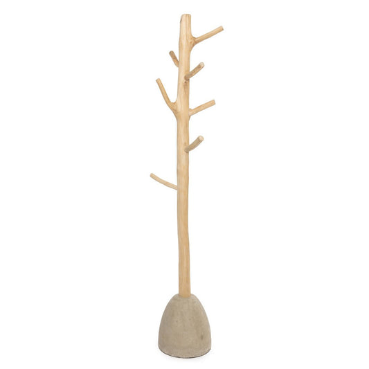 Betonnen kapstok - naturel hout