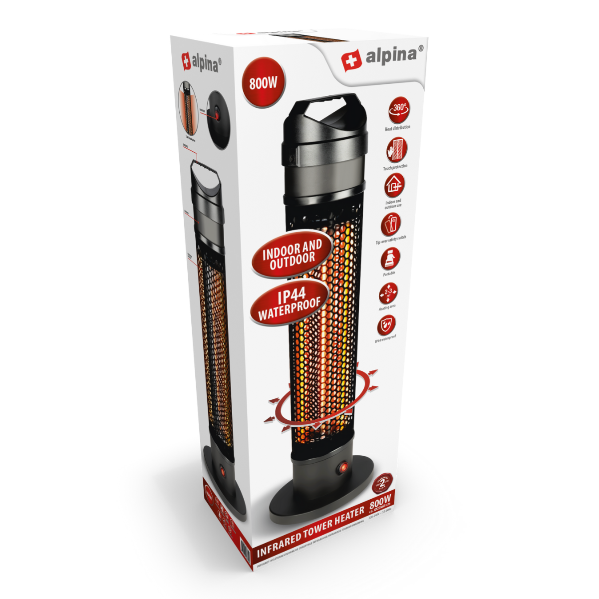 Heater Infrared 800W Carbon