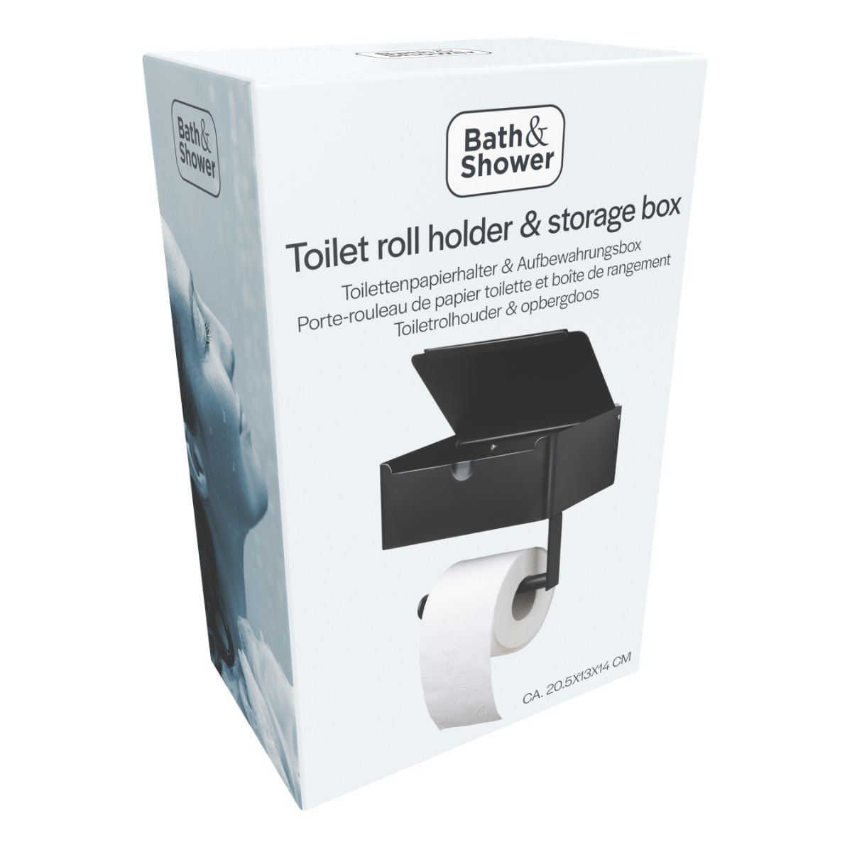 Toilet Roll Holder + Storage