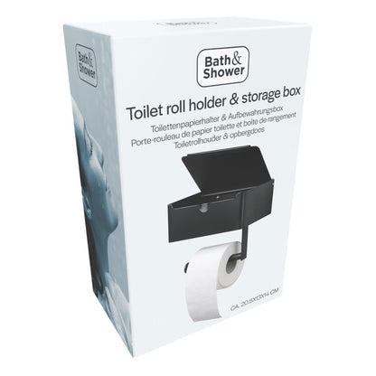 Toilet Roll Holder + Storage
