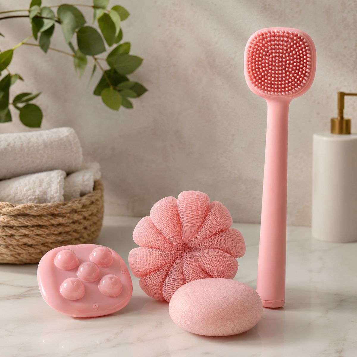 Bath Set 4Pcs