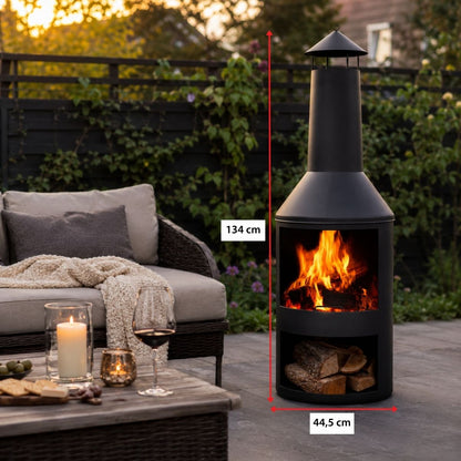 Fire Basket 44,5X44,5X134Cm