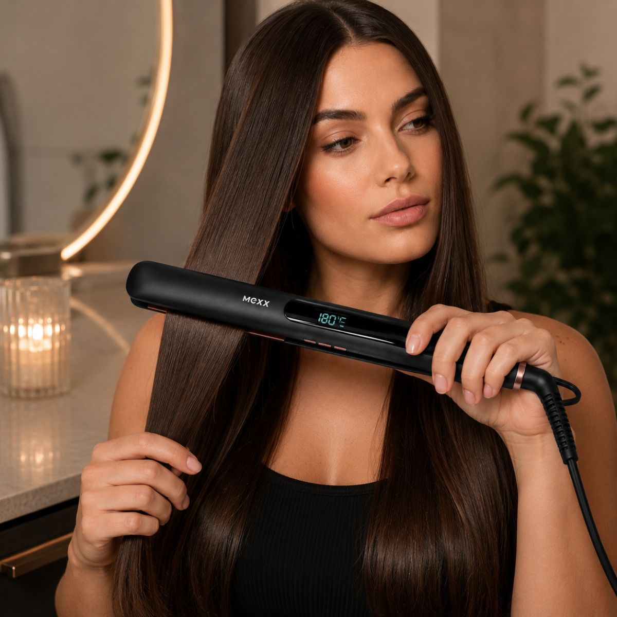 Hair Straightener Lcd + Temp Cont