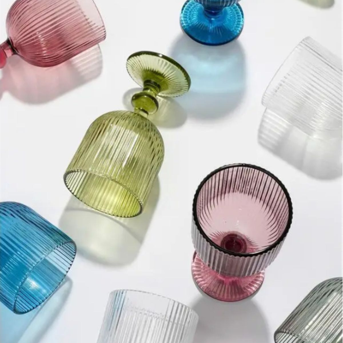 Merlot Wine Glass - Set Of 6 - 250 Ml - Glass - Grey