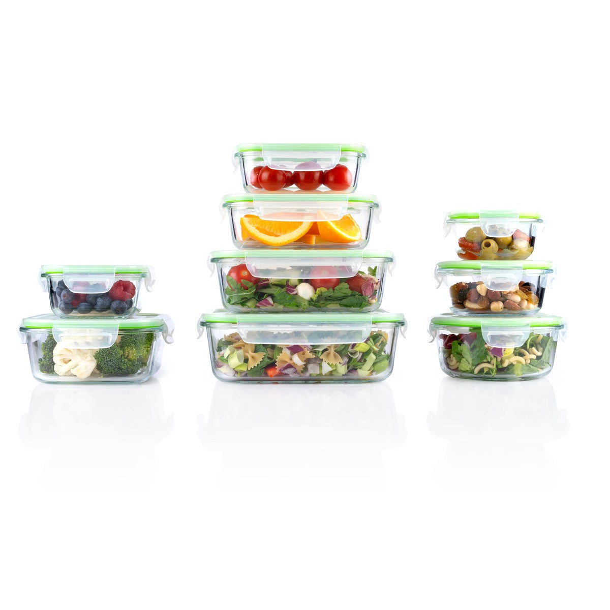 Food Container 18Pc 9Different Sizes