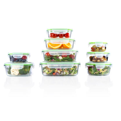 Food Container 18Pc 9Different Sizes