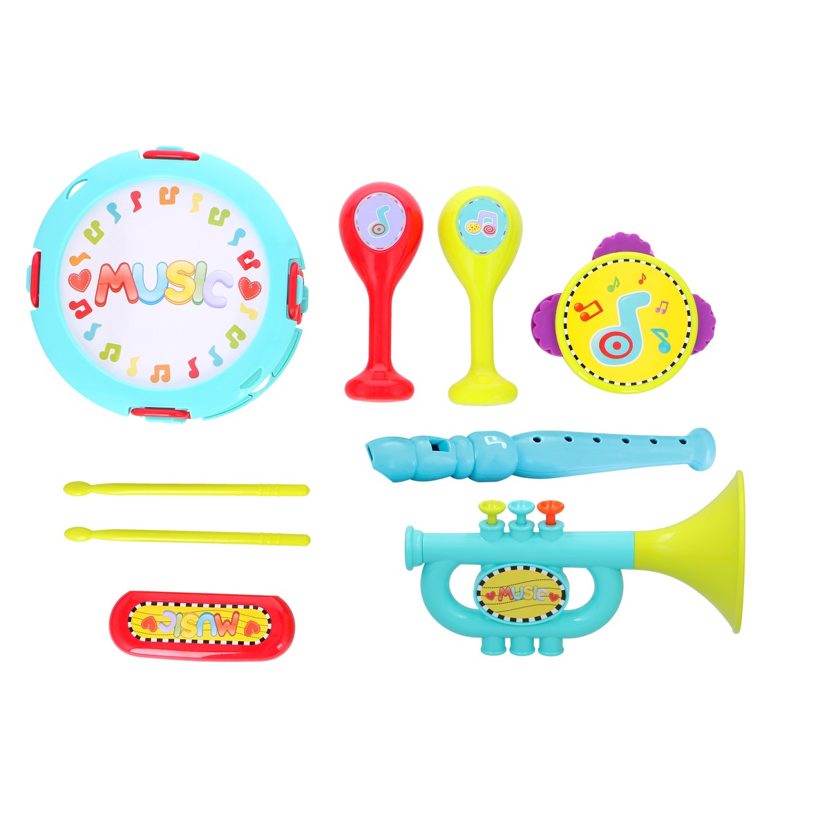 Music Instruments Set 9Pcs Abs