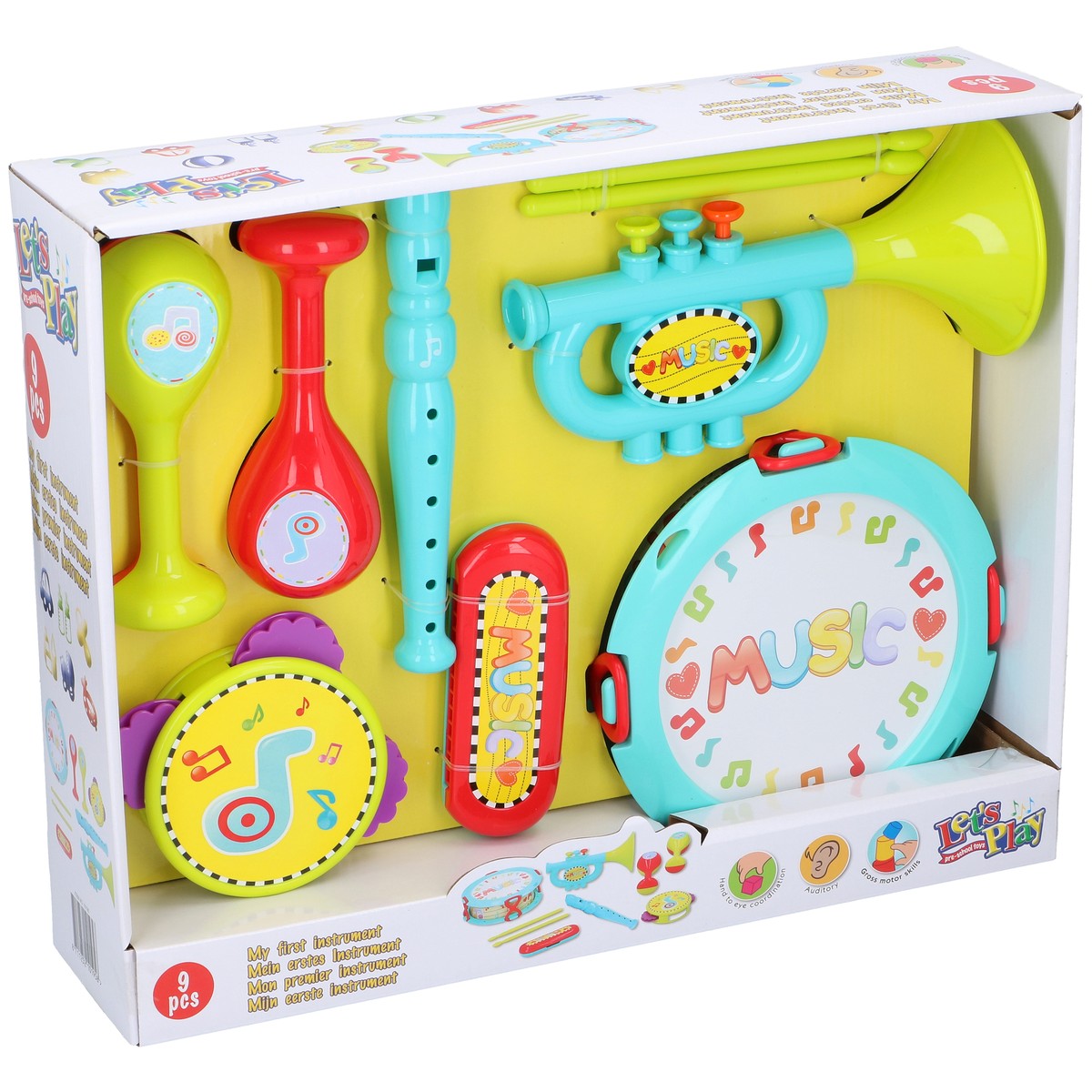 Music Instruments Set 9Pcs Abs
