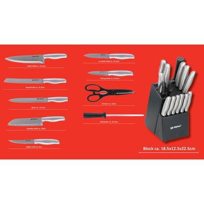 Knife 15Pcs With Block
