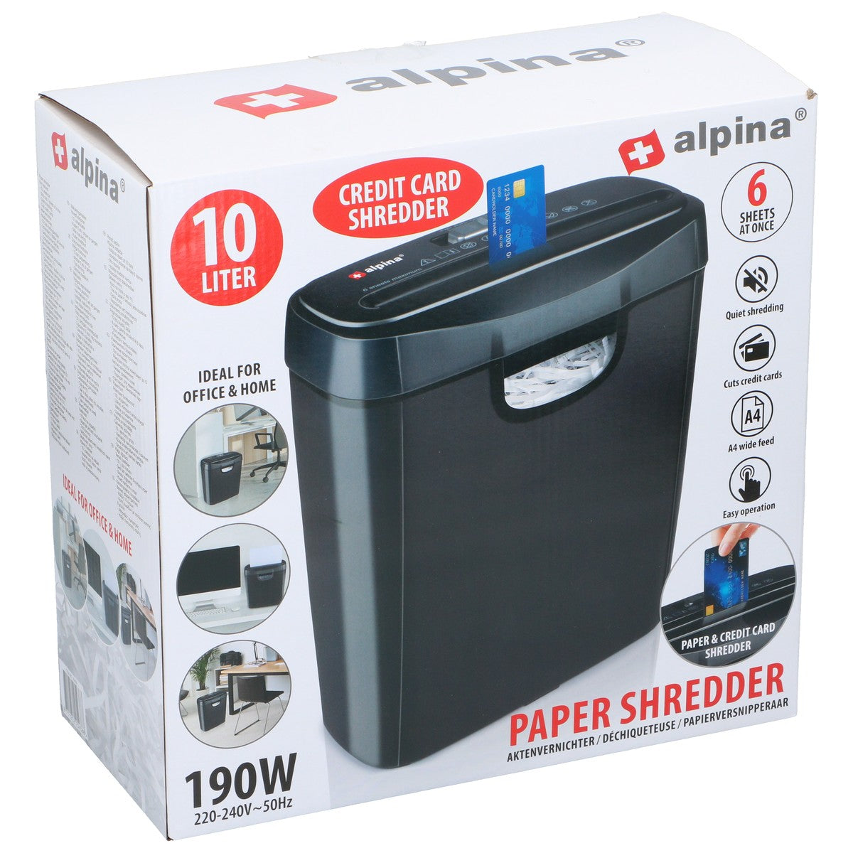 Paper Shredder 230V 190W
