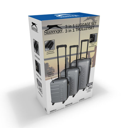 Trolley Set 3Pc Silver