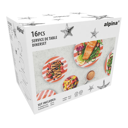 Dinnerset 16Pcs