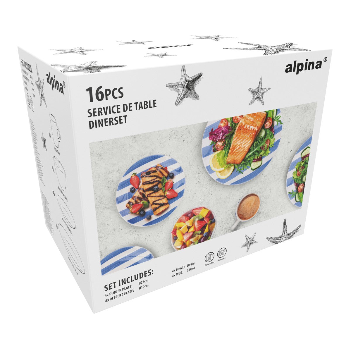 Dinnerset 16Pcs