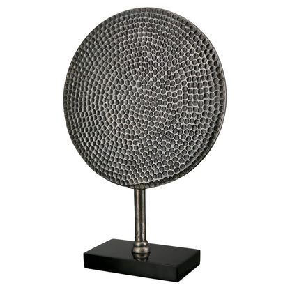Aluminium sculptuur "Rond" antiek