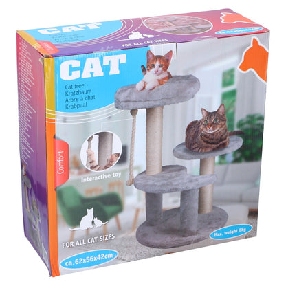 Cat Scratching Post Grey