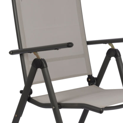 Tuinstoelen Set Santiago Grijs/Zwart