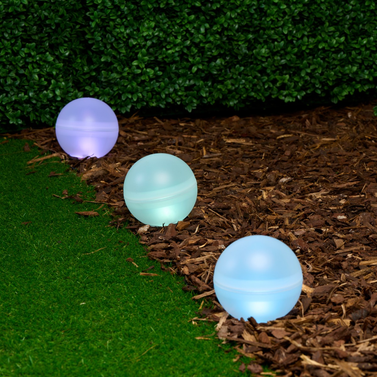 Light Solar 5 Balls Clr Change