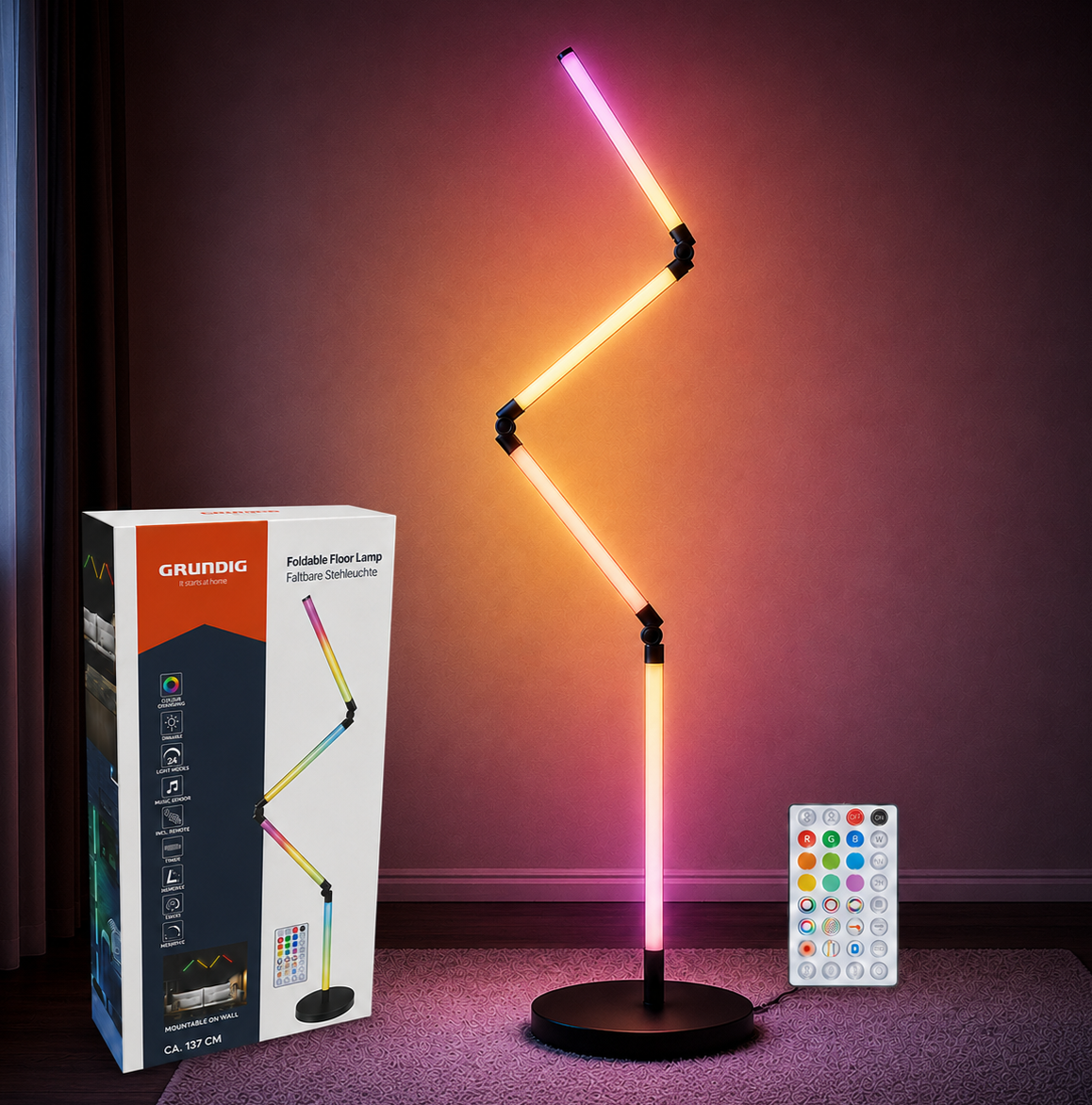 Foldable Floor Lamp
