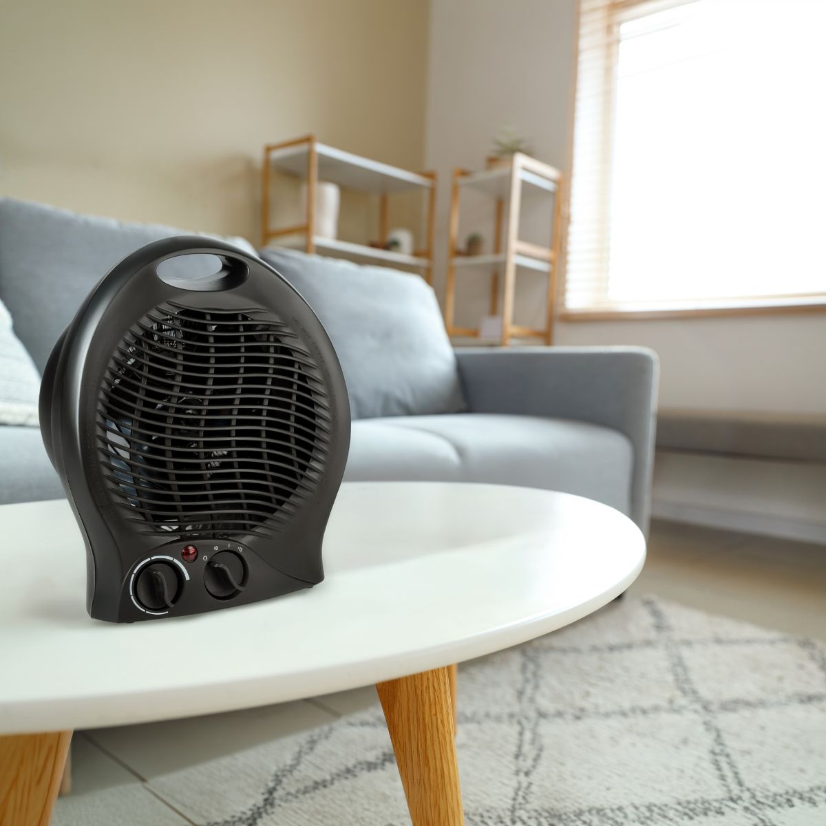 Fan Heater 2000W Black