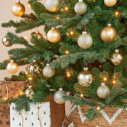 Christmas Baubles Set - 42 Pieces - Ø7 Cm - Champagne