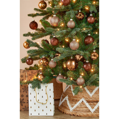 Christmas Baubles Set - 42 Pieces - Ø7 Cm - Brown