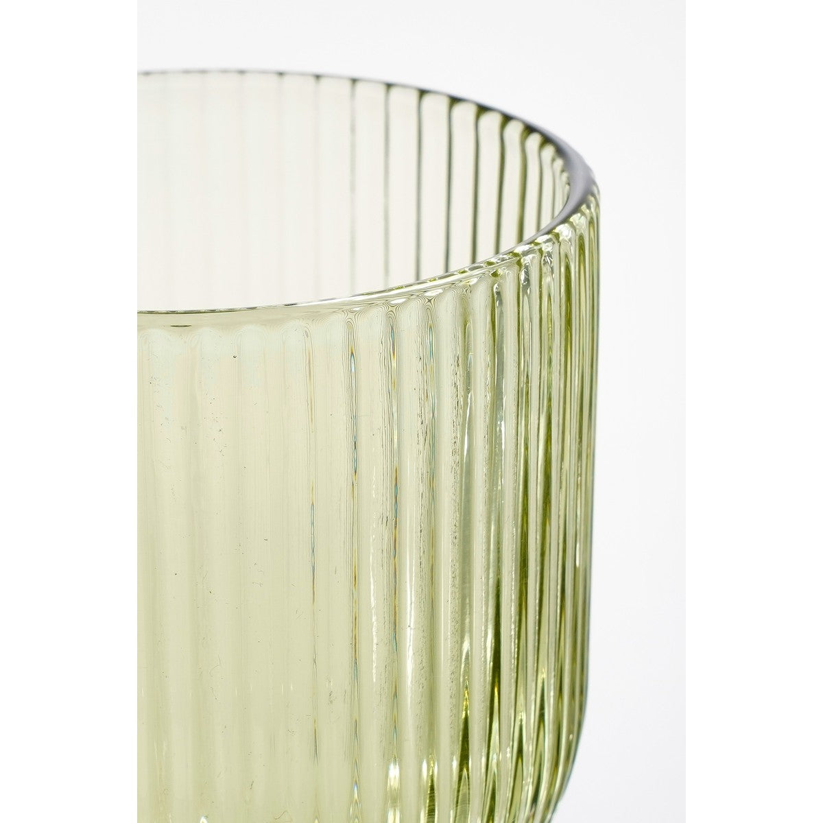 Merlot Wine Glass - Set Of 6 - 250 Ml - Glass - Light Green