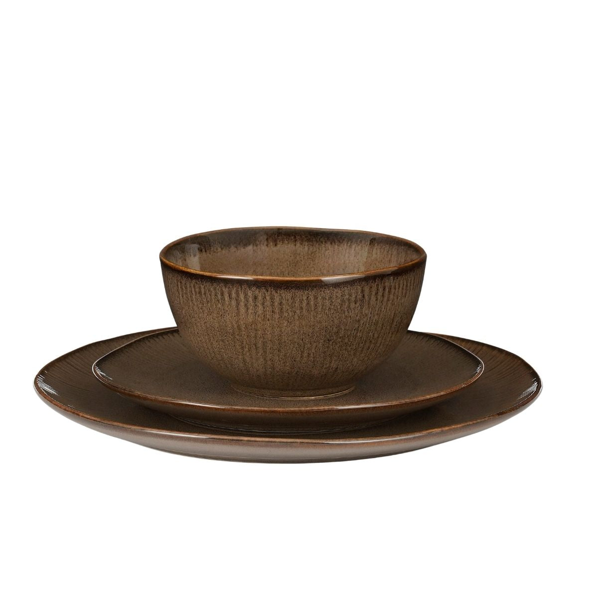 Nusa Servies Set Bruin 12 -Delig