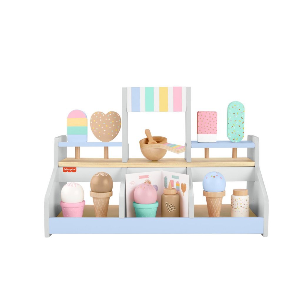 Fisher Price Houten IJssalon Speelset 18-delig