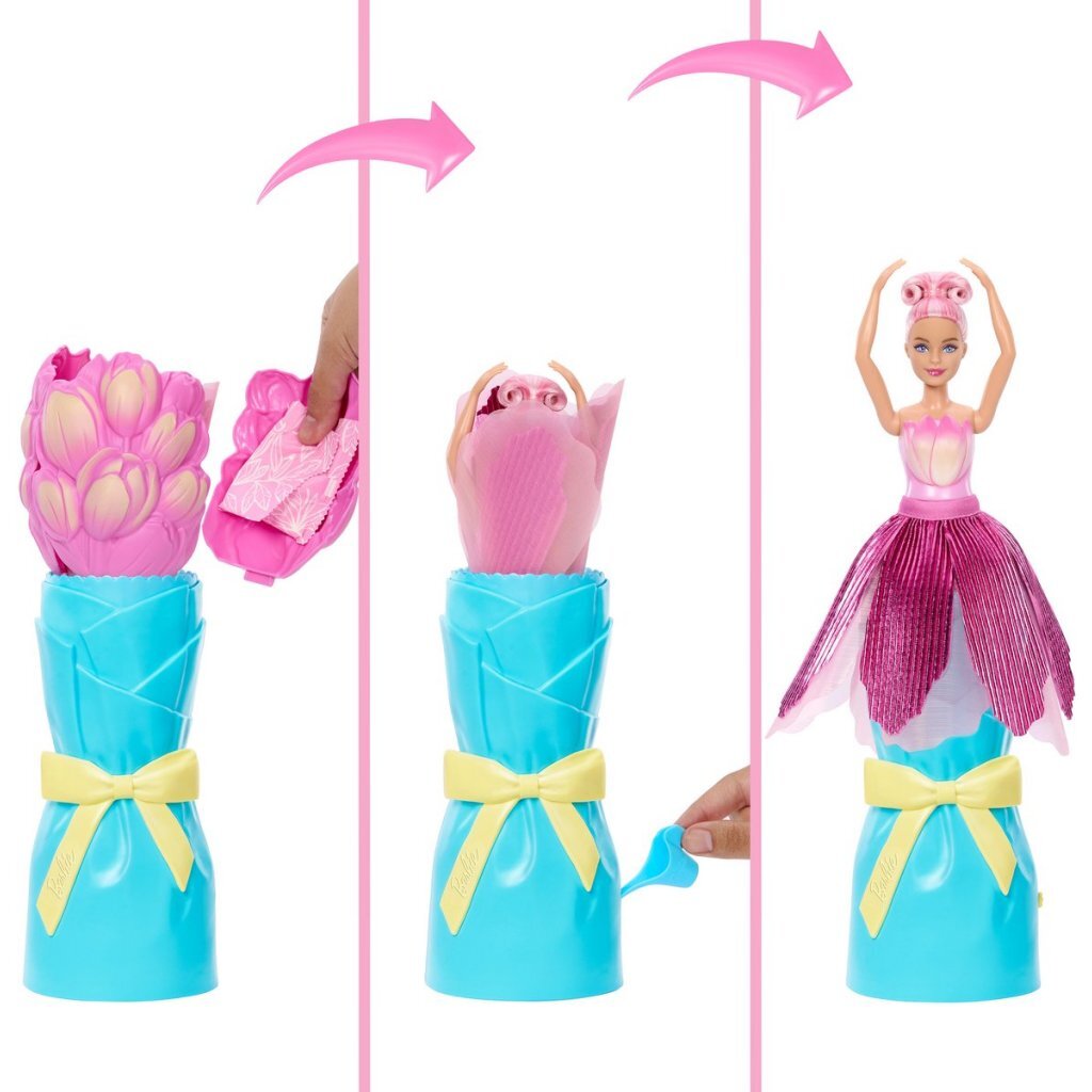 Barbie Reveal Flower Supprise Pink Tulip